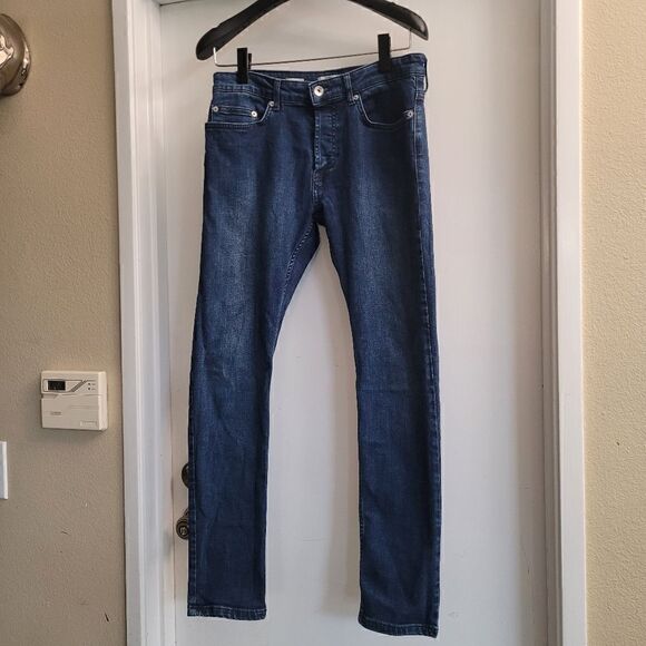 Topman Stretch Skinny Buttonfly Jeans - Picture 2 of 8